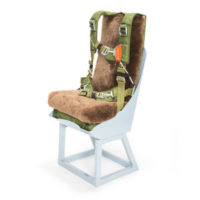 warbird seat parachute in army green