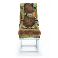 warbird seat parachute in army green