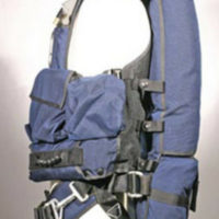 side view of survival equipment options for high altitude emergency bailout parachutes